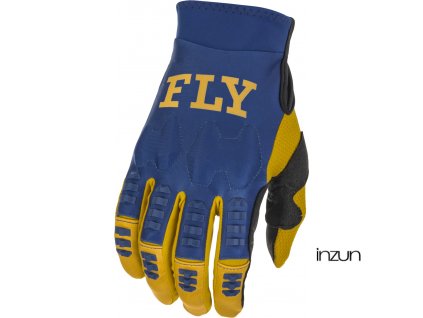 rukavice EVOLUTION DST, FLY RACING - USA 2022 (modrá/bílá/zlatá)