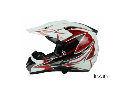 Přilba junior cross XTR 125 - bílá (Velikost M)