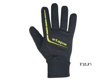 Etape - pánské rukavice GEAR WS+, černá/žlutá fluo