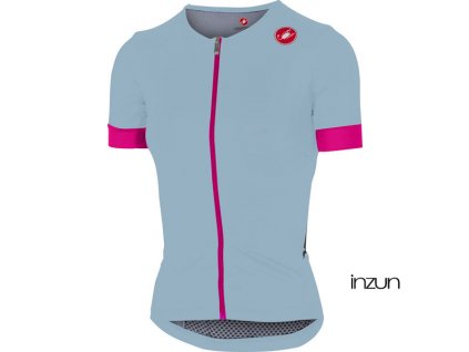 Castelli - dámský dres Free Speed Race, pale blue/pink