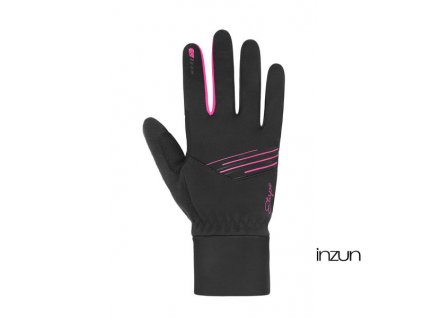 Etape – dámské rukavice JASMINE WS+, černá/růžová