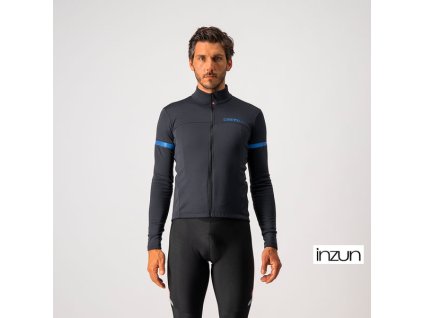 Castelli – pánský dres Fondo 2, light black/blue reflex|outlet (Varianta XL)