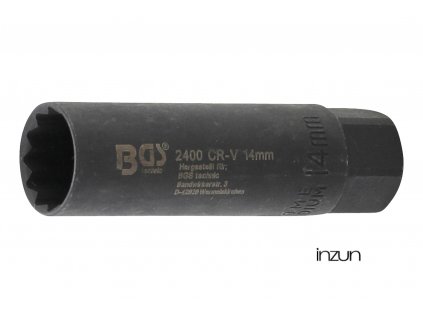 Hlavice pro zapalovací svíčky 3/8" x 14mm,délka 65mm,extra úzká - BGS 2400