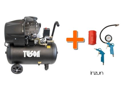 407343 olejovy kompresor dvoupistkovy 2 2kw 3 0hp 50l tuson 130024 pneu sada 3 dilna wj002030