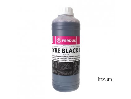 Oživovač pneu - ochranný a barvicí přípravek na pneumatiky, černá barva- Tyre Black 1l