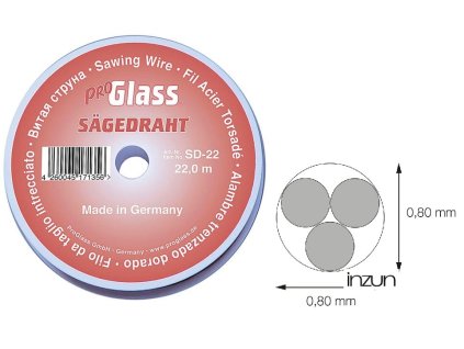 412776 rezaci drat na autoskla prumer 0 80 mm 22 m proglass sd 22