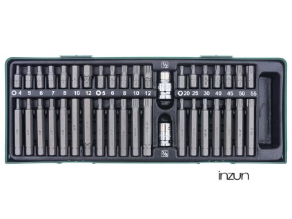 Sada bitů IMBUS, TORX, XZN, 40 kusů v kazetě - JONNESWAY S29H4140SP