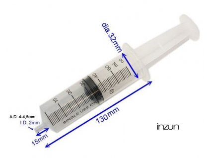 Stříkačka - odsávačka mini 60 ml, na provozní kapaliny, plast