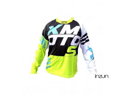 Moto dres XMOTOS pro děti (černá/žlutá/zelená/bílá)