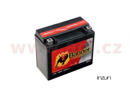 baterie 12V, YTX20 l-BS, 18Ah, 250A, BANNER Bike Bull AGM 175x87x155