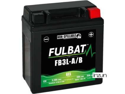 baterie 12V, FB3L-A/B GEL, 12V, 3Ah, 35A, bezúdržbová GEL technologie 98x56x110 FULBAT (aktivovaná ve výrobě)