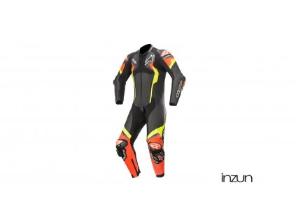 jednodílná kombinéza ATEM 4, ALPINESTARS (černá/červená fluo/žlutá fluo)