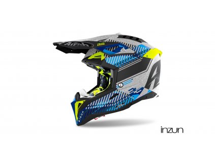 přilba AVIATOR 3.0 Wave, AIROH (stříbrná/chrom) 2022 (Velikost 2XL)