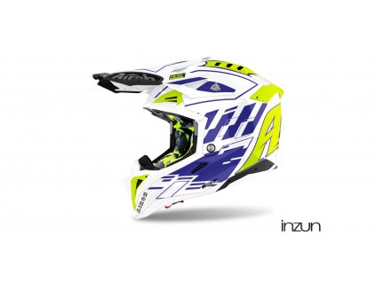 přilba AVIATOR 3.0 Rampage, AIROH (lesklá modrá) 2022 (Velikost 2XL)