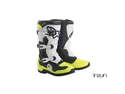 boty TECH 3S YOUTH, ALPINESTARS, dětské (černá/žlutá fluo/bílá)