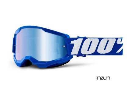 STRATA 2, 100% dětské brýle modré, zrcadlové modré plexi