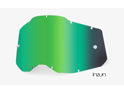 plexi Racecraft 2/Accuri 2/Strata 2, 100% - USA (zelené chrom, Anti-fog)