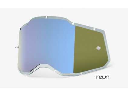 plexi Injected Racecraft 2/Accuri 2/Strata 2, 100% (modré chrom, Anti-fog)
