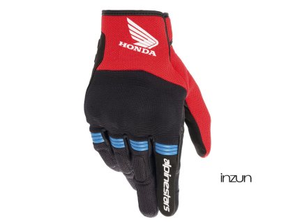 rukavice COPPER HONDA kolekce, ALPINESTARS (černá/červená/modrá) 2026 (Velikost M)