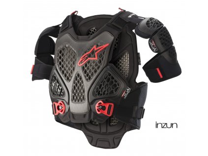 chránič těla A-6, ALPINESTARS (černá antracit/červená) 2026 (Velikost XL)