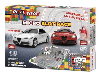 reel toys autodraha micro slot race alfa romeo 1 87