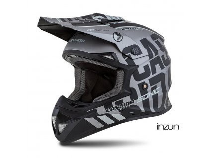 přilba Cross Cup Sonic, CASSIDA (šedá matná/černá) (Velikost L (59 až 60 cm))