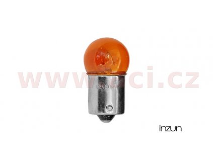 žárovka 12V 10W (patice BA15s) oranžová (sada 10 ks)