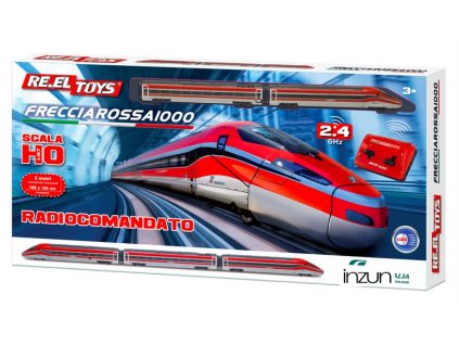 reel toys rc vlak frecciarossa 1000 rc meritko h0 24ghz vlak 91cm draha 5m