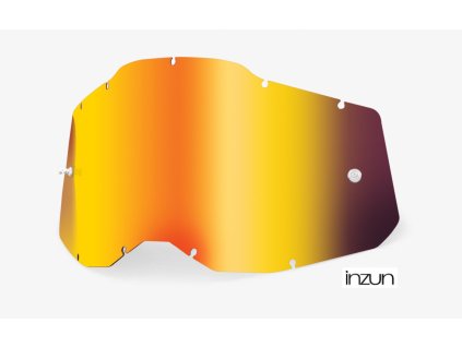 plexi Racecraft 2/Accuri 2/Strata 2, 100% - USA (červené chrom, Anti-fog)