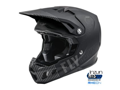 přilba FORMULA CC PRIMARY, FLY RACING (černá matná/šedá) (Velikost XL)