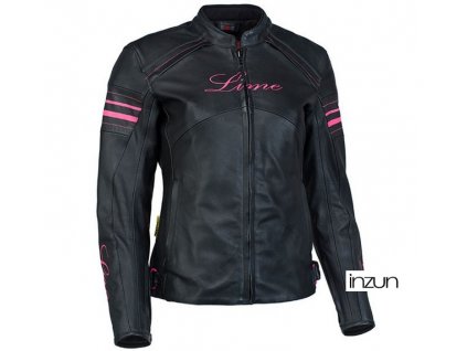 Bunda na motocykl MBW PINKY černo-růžová dámská (Velikost: 34)