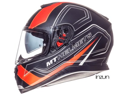 MBW MT THUNDER 3SV TRACE Matt Black/Fluor Orange velikost XS (Velikost: S)