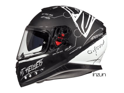 MBW MT THUNDER 3SV BOARD Matt Black/White velikost XXL