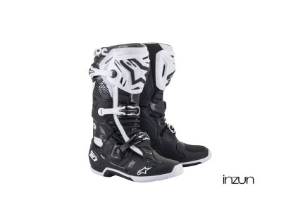 boty TECH 10, ALPINESTARS (černá/bílá) 2026 (Velikost 42)