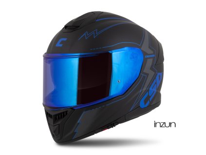 přilba Integral GT 2.1 Flash, CASSIDA (černá matná/metalická modrá/tmavě šedá) plexi s přípravou pro Pinlock 2026 (Velikost S (55 až 56 cm))