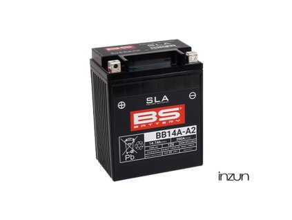 Továrně aktivovaná motocyklová baterie BS-BATTERY BB14A-A2 (FA) (YB14A-A2 (FA)) SLA (Typ AGM)