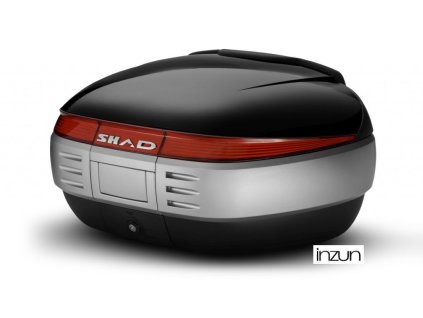 Vrchní kufr na motorku s barevným krytem SHAD SH50 Lesklá černá