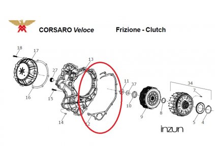 Moto Morini TRASMISSION COVER GASKET