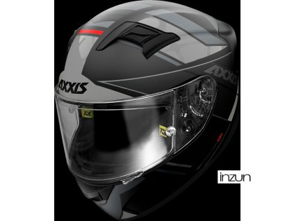 Integrální helma AXXIS GP RACER SV FIBER TECH matná šedá L (Velikost L)