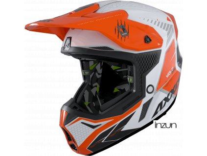 Motokrosová helma AXXIS WOLF ABS star track a4 lesklá fluor oranžová L (Velikost M)