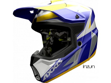Motokrosová helma AXXIS WOLF bandit c3 matt yellow L (Velikost XXL)