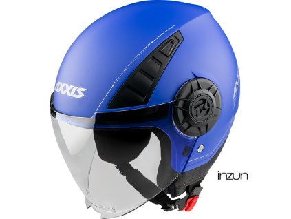 Otevřená helma AXXIS METRO ABS solid modrá matná L