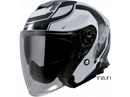 Otevřená helma AXXIS MIRAGE SV ABS village a1 lesklá černá S