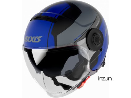 Otevřená helma AXXIS RAVEN SV ABS milánská matná modrá L (Velikost L)