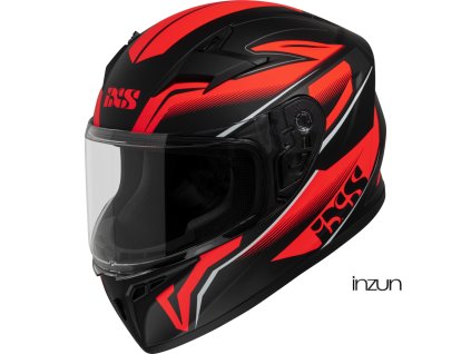Integrální helma iXS iXS136 2.0 X14807 matná černá-červená L