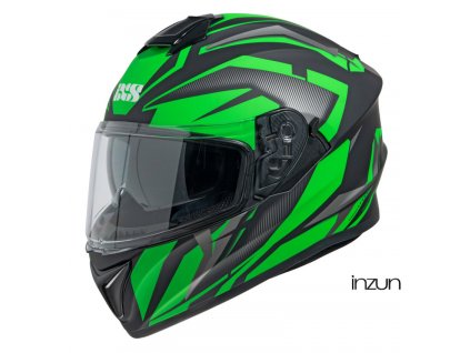 Integrální helma iXS iXS216 2.1 X14080 matně černá-zelená 2XL