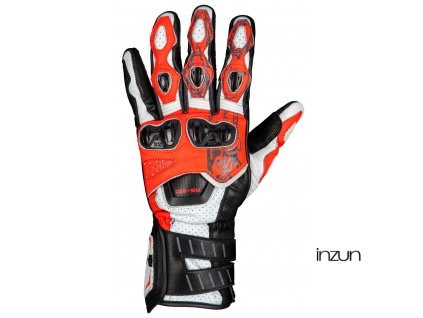 Sportovní rukavice iXS RS-200 3.0 X40462 bílo-neonově červeno-černá 2XL