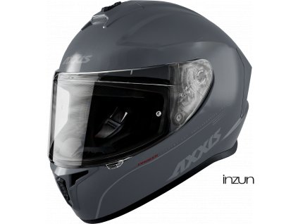 Integrální helma AXXIS DRAKEN ABS solid šedá matná S