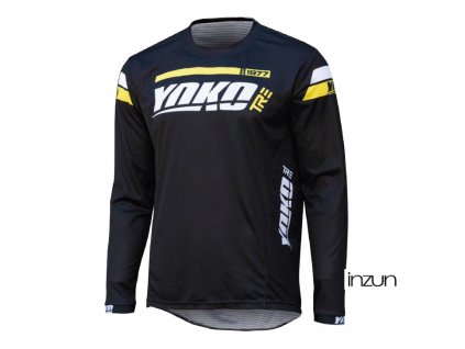 Motokrosový dres YOKO TRE černá/žlutá L