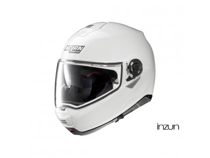 Moto helma Nolan N100-5 Classic N-Com Metal White 5 (Velikost XS)